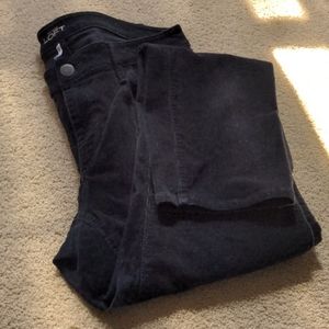 Loft Black Corduroy Curvy Straight 13/21